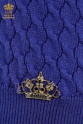 14GG Corespun Produced Knitwear Stand Up Collar Ropa de mujer Fabricante - 30119 | Textiles reales - Thumbnail
