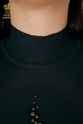 14GG Prodotto in viscosa Elite Maglieria Collare in piedi Produttore di abbigliamento femminile - 16929 | Tessuto reale - Thumbnail