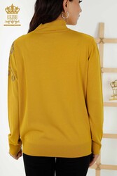 14GG Prodotto in viscosa Elite Maglieria Crystal Stone Ricamato Produttore di abbigliamento femminile - 30013 | Tessuto reale - Thumbnail