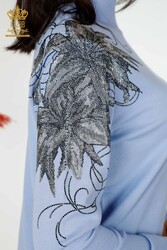Angora Hecho de hilo - Prendas de punto - Cuello alto - Fabricante de ropa de mujer - 16597 | Textiles reales - Thumbnail