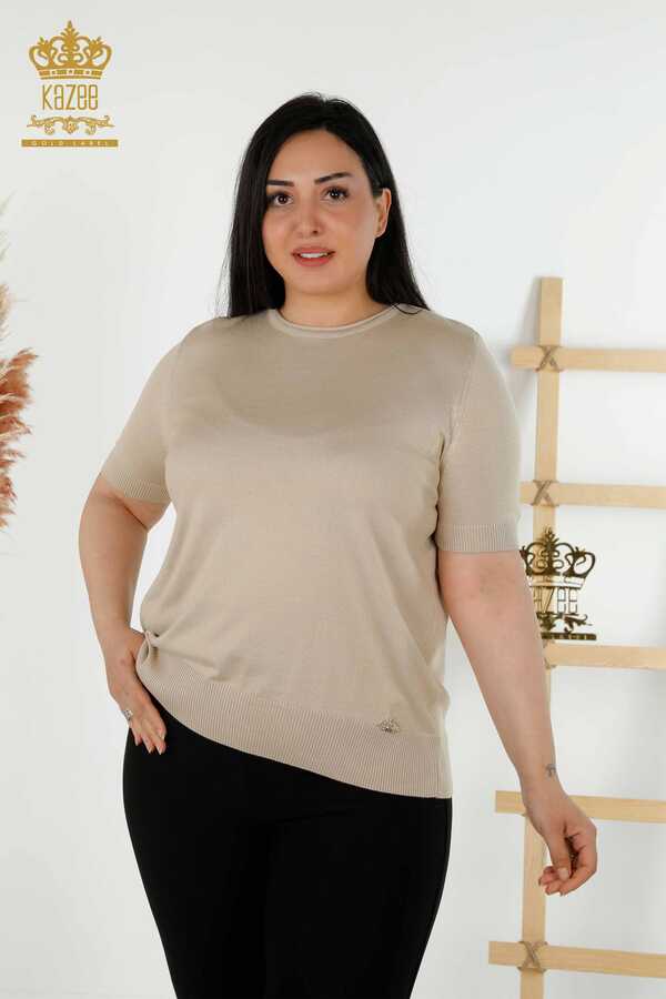 Reel Tekstil - 14GG Produced Viscose Elite Knitwear American Model Women's Clothing - 16271 | Real Textile