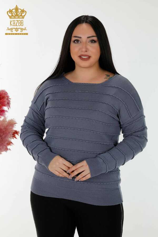 Reel Tekstil - 14GG Product Viscose Elite Knitwear Collier de cyclisme Fabricant de vêtements pour femmes - 30169 | Vrai textile