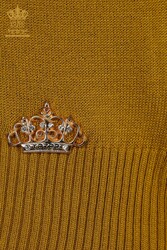 14GG Producted Viscose Elite Knitwear Col montant Vêtements pour femmes - 16168 | Vrai textile - Thumbnail
