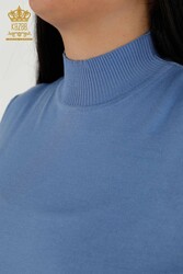 14GG Producted Viscose Elite Knitwear Col montant Vêtements pour femmes - 16168 | Vrai textile - Thumbnail