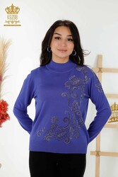 14GG Produzierte Viskose-Elite-Strickwaren mit Crystal Stone-Stickerei, Hersteller von Damenbekleidung – 30013 | Echtes Textil - Thumbnail