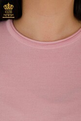 14GG Produzierte Viskose Elite Strickwaren Amerikanisches Modell Damenbekleidung - 16271 | Echtes Textil - Thumbnail