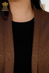 14GG Produzierte Viskose-Elite-Strickwaren-Strickjacke mit Tasche, detaillierter Hersteller von Damenbekleidung – 30047 | Echtes Textil - Thumbnail