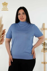 14GG Produzierte Viskose-Elite-Strickwaren mit Stehkragen für Damen – 16168 | Echtes Textil - Thumbnail