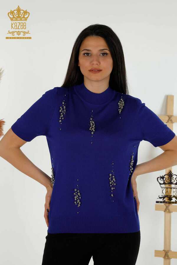 Reel Tekstil - 14GG Üretilen Viskon Elit Triko Dik Yaka Kadın Giyim Üreticisi - 16929 | Reel Tekstil