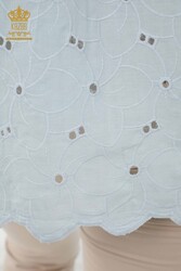 Hemden aus Baumwoll-Lycra-Stoff mit Spitze, detaillierter Hersteller von Damenbekleidung – 20319 | Echtes Textil - Thumbnail