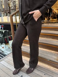 BLS 2536 Wholesale Women's Button-Detail Brown Tracksuit Set - 4