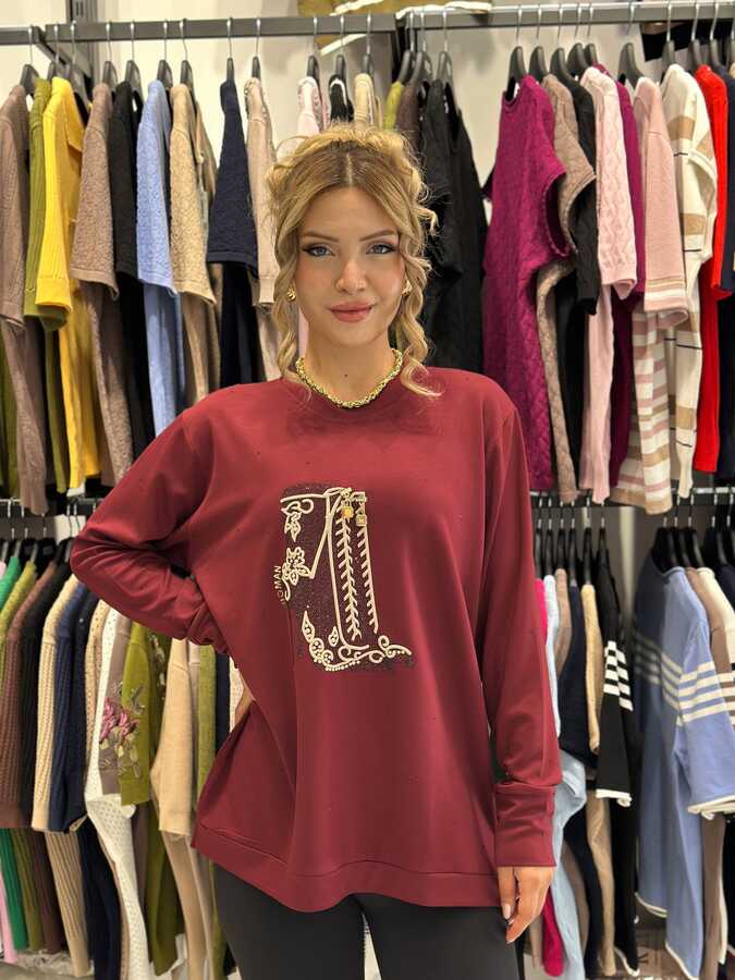  - BLS 2695 Toptan Kadın Bluz Kilit Detaylı