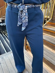 BLS 2714 Wholesale Women's Patterned Navy Blue Tracksuit Set - 4