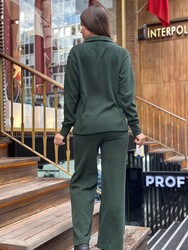 BLS 2794 Wholesale Women's Tracksuit Set Long Sleeve Khaki - 5