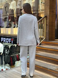 BLS 2804 Wholesale Women's Tracksuit Set Basic Grey - 5