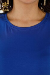 Realizzato con Tessuto in Viscosa Blusa - Manica Corta - Abbigliamento Donna - 79178 | Tessuto reale - Thumbnail