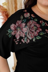 Blusa Producida con Tela de Viscosa Patrón Floral Fabricante de Ropa de Mujer - 79052 | Textiles reales - Thumbnail