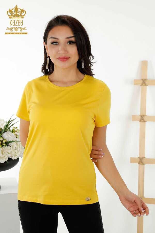 Reel Tekstil - Hergestellt aus Viskosestoff Bluse - Kurzarm - Damenbekleidung - 79178 | Echtes Textil