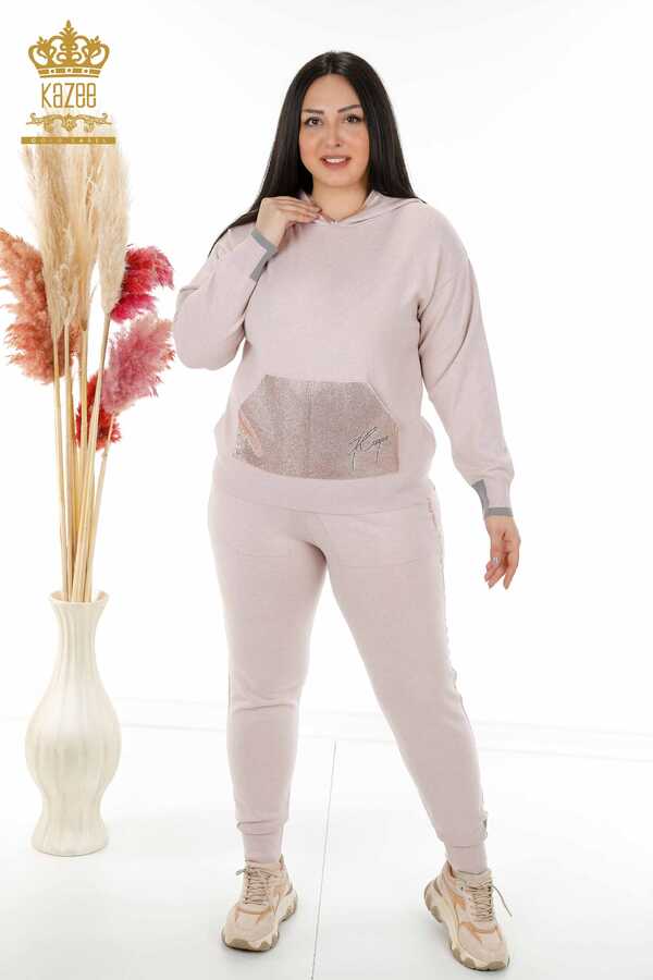 Reel Tekstil - Buceo y traje de chándal de dos hilos Fabricante de ropa de mujer con capucha - 16501 | Textiles reales