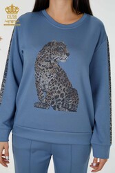 Combinaison de survêtement Scuba et Two Yarn Tiger Pattern Fabricant de vêtements pour femmes - 17435 | Vrai textile - Thumbnail
