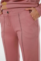 سكوبا و 2 من الغزل بدلة رياضية بجيبين مُصنّع الملابس النسائية - 17429 | نسيج حقيقي - Thumbnail