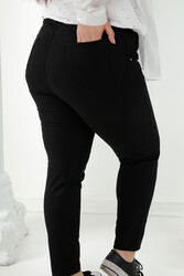 Made with Lycra Knitted - Jeans - Belted - Women's Clothing Manufacturer - 3468 | Real Textile - Thumbnail