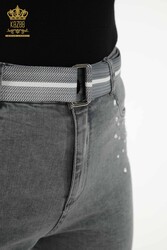 Prodotto con Maglia Lycra Jeans - Ricami Pietra - Produttore Abbigliamento Donna - 3688 | Tessuto reale - Thumbnail