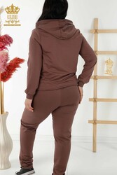 Scuba and Two Yarn Спортивный костюм с капюшоном Производитель женской одежды - 17531 | Настоящий текстиль - Thumbnail