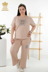 Scuba and Two Yarn Tracksuit Suit Short Sleeve Women's Clothing Manufacturer - 17548 | Real Textile - Thumbnail