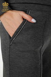 Scuba and Two Yarn Tracksuit Suit Bird Pattern Women's Clothing Manufacturer - 17488 | Real Textile - Thumbnail