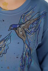 Scuba and Two Yarn Tracksuit Suit Bird Pattern Women's Clothing Manufacturer - 17488 | Real Textile - Thumbnail