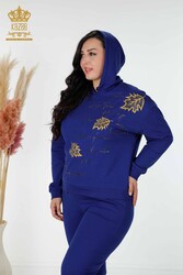 Scuba and Two Yarn Tracksuit Suit Hooded Women's Clothing Manufacturer - 17483 | Real Textile - Thumbnail