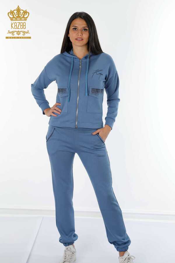 Reel Tekstil - Scuba and Two Yarn Tracksuit Suit Zippered Women's Clothing Manufacturer - 17426 | Real Textile
