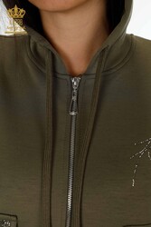 Scuba and Two Yarn Tracksuit Suit Zippered Women's Clothing Manufacturer - 17426 | Real Textile - Thumbnail