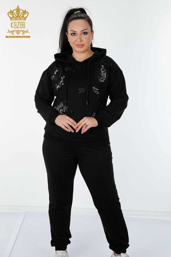 Reel Tekstil - Scuba and Two Yarn Tracksuit Suit Hooded Women's Clothing Manufacturer - 17482 | Real Textile
