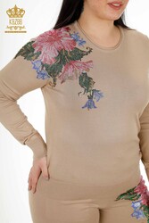 Scuba and Two Yarn Tracksuit Suit Floral Patterned Women's Clothing Manufacturer - 16522 | Real Textile - Thumbnail