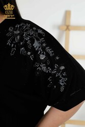 Camicetta Prodotta Con Tessuto In Viscosa Scollo A V Produttore Abbigliamento Donna - 79068 | Tessuto reale - Thumbnail