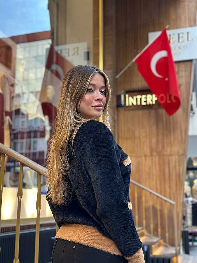 Toptan Kadın Triko Hırka Angora Siyah - 30094 | REEL TRİKO - 3