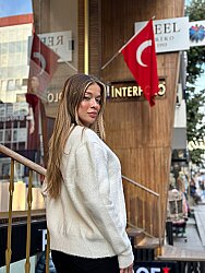 Toptan Kadın Triko Hırka Düğme Detaylı Ekru - 30183 | REEL TRİKO - 5