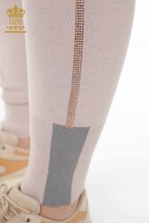 Tuta da ginnastica in scuba e due filati Produttore di abbigliamento da donna con cappuccio - 16501 | Tessuto reale - Thumbnail