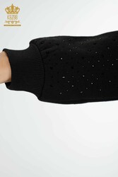 Tuta da ginnastica in scuba e due fili Produttore di abbigliamento femminile ricamato in pietra - 17472 | Tessuto reale - Thumbnail