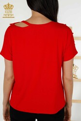 Blusa Producida con Cuello de Ciclismo de Tela Viscosa Ropa de Mujer - 79200 | Textiles reales - Thumbnail