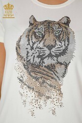 Blusa Producida con Cuello de Ciclismo de Tela Viscosa Ropa de Mujer - 78928 | Textiles reales - Thumbnail