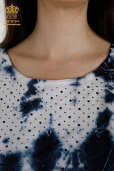 Blusa Producida con Cuello de Ciclismo de Tela Viscosa Ropa de Mujer - 79167 | Textiles reales - Thumbnail
