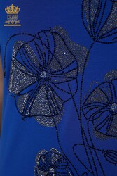 chemisier produit avec des vêtements pour femmes de collier de cyclisme de tissu de viscose - 79290 | Vrai textile - Thumbnail