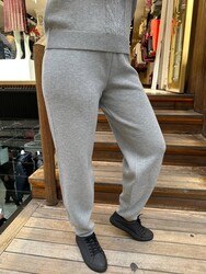Wholesale Women's Basic Grey Knit Trousers - 32958 | REEL TRİKO - Thumbnail