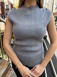 Wholesale Women's Knitwear - Sleeveless - Gray - 32196 | REEL TRİKO - 2