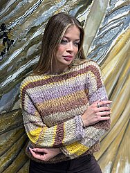 Wholesale Women’s Striped Colorful Knit Sweater - 26065 | REEL TRİKO - 1