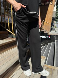 Wholesale Women's Tracksuit Set V-Neck Black - 17873 | REEL TRİKO 1993 - Thumbnail