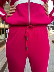 Wholesale Women's Tracksuit Set Zippered - Fuchsia - 17980 | REEL TRİKO 1993 - 5
